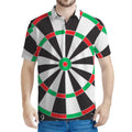 Classic Dartboard Print Men's Polo Shirt