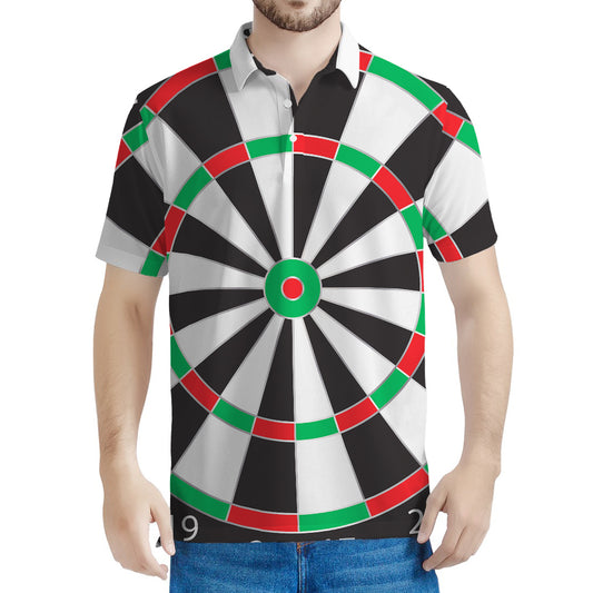 Classic Dartboard Print Men's Polo Shirt