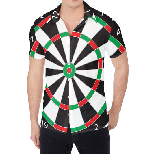Classic Dartboard Print Men's Shirt