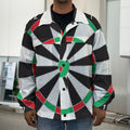 Classic Dartboard Print Men's Shirt Jacket