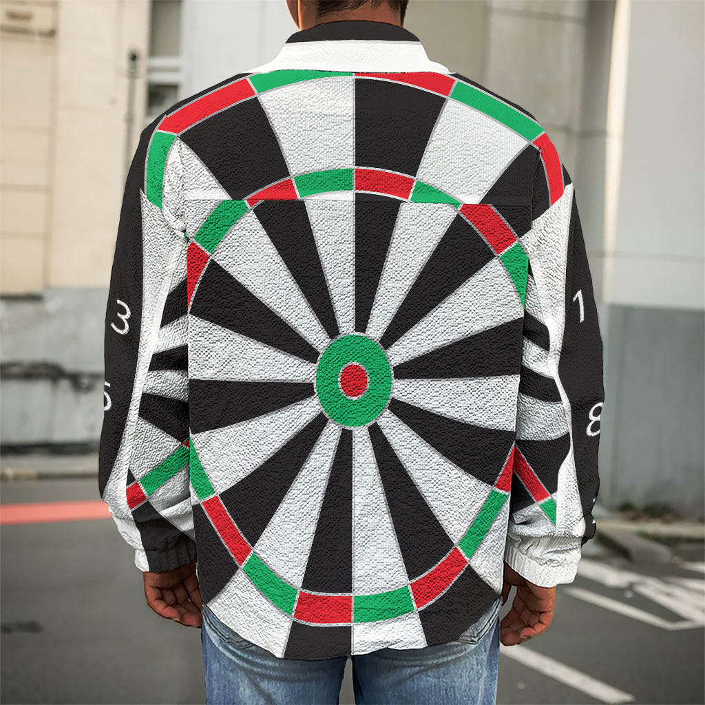 Classic Dartboard Print Men's Shirt Jacket