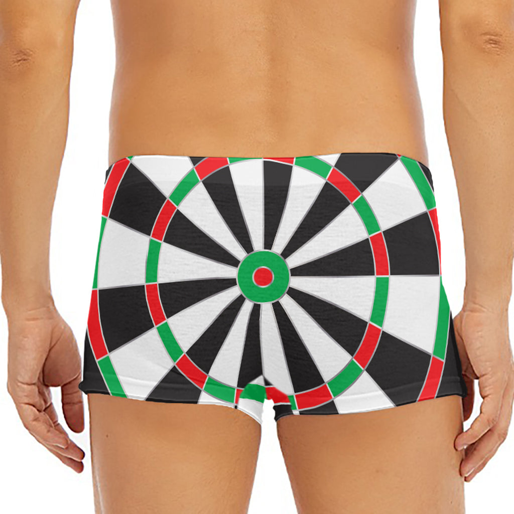 Classic Dartboard Print Men's Short Boxer Briefs