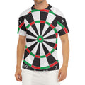 Classic Dartboard Print Men's Short Sleeve Rash Guard