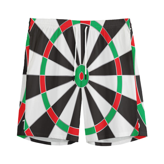 Classic Dartboard Print Men's Sports Shorts