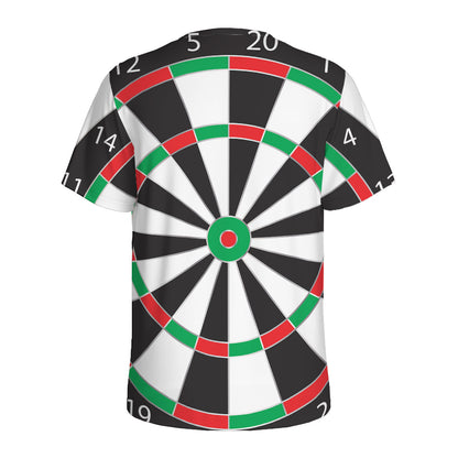 Classic Dartboard Print Men's Sports T-Shirt