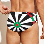 Classic Dartboard Print Men's Swim Briefs
