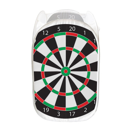 Classic Dartboard Print Mesh Laundry Hamper