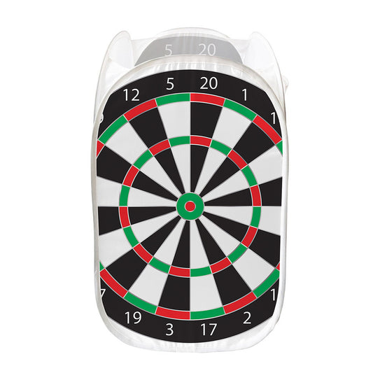 Classic Dartboard Print Mesh Laundry Hamper