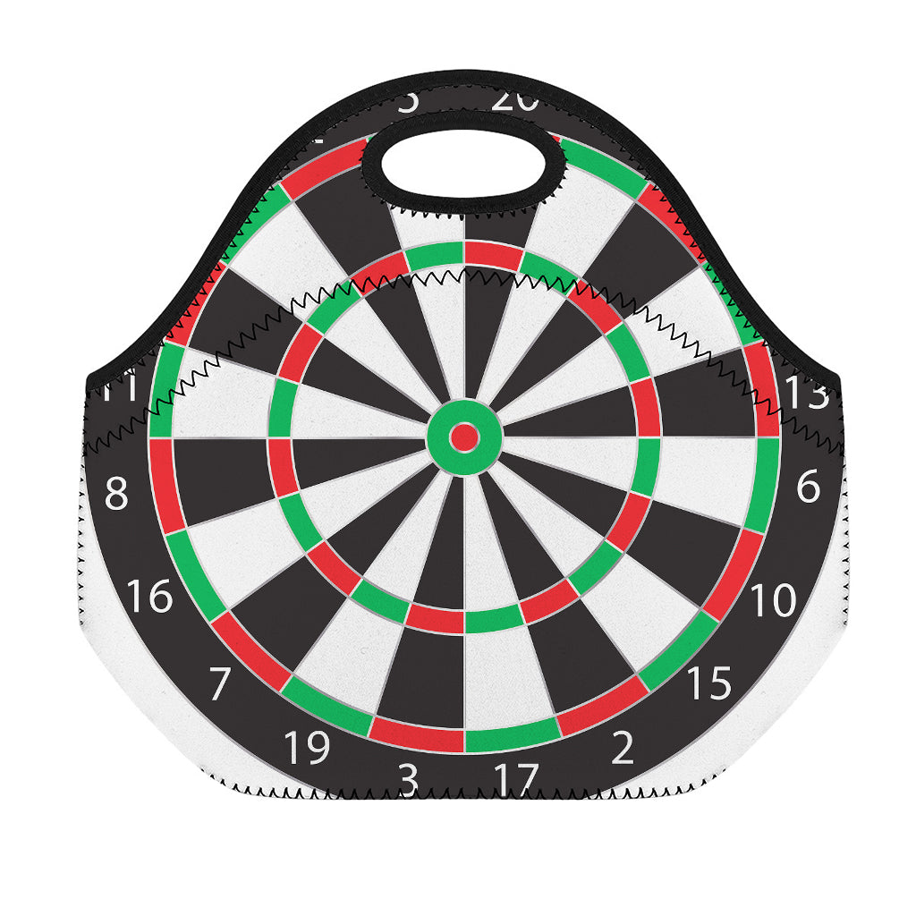 Classic Dartboard Print Neoprene Lunch Bag