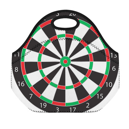 Classic Dartboard Print Neoprene Lunch Bag