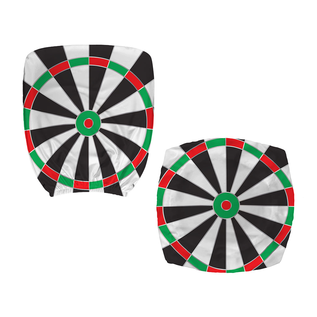 Classic Dartboard Print Office Chair Cover