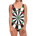 Classic Dartboard Print One Piece Swimsuit