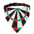 Classic Dartboard Print Over The Collar Dog Bandana