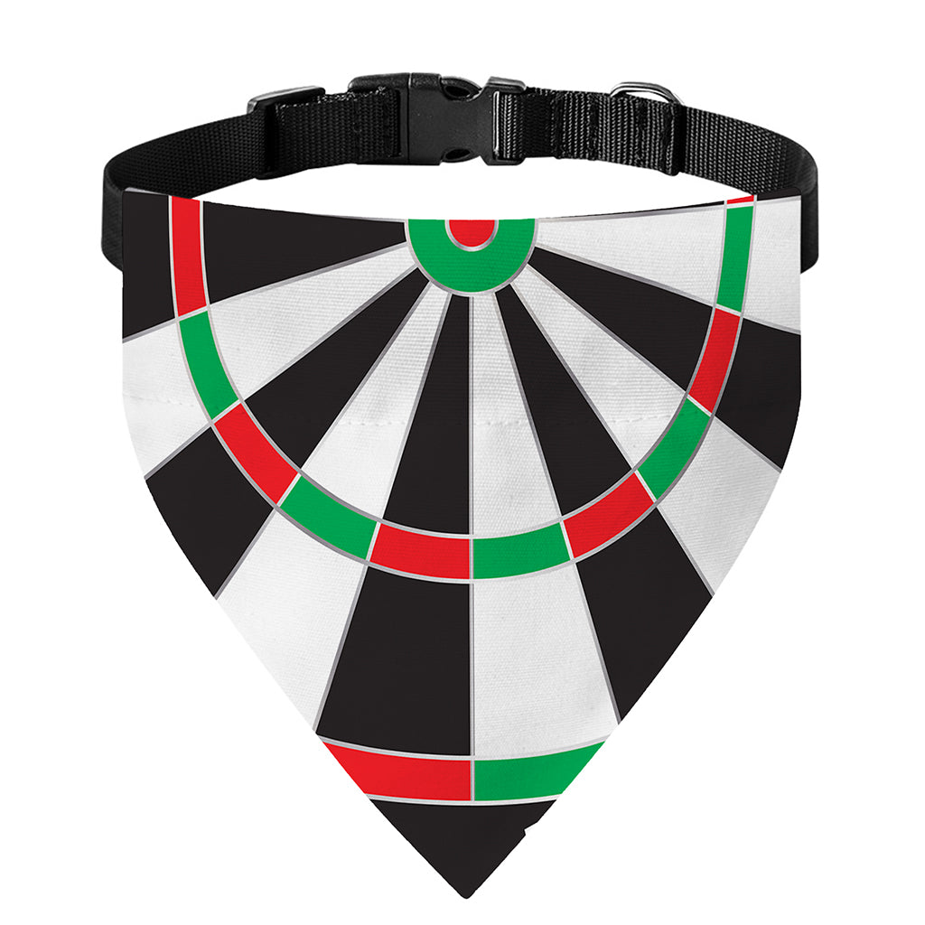Classic Dartboard Print Over The Collar Dog Bandana