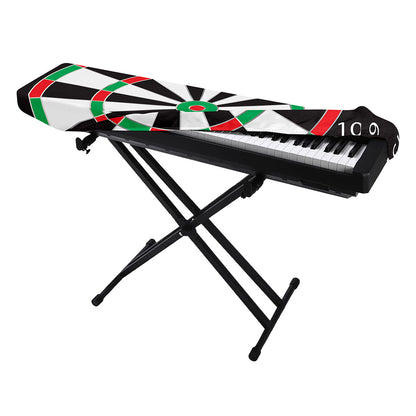 Classic Dartboard Print Piano Keyboard Cover