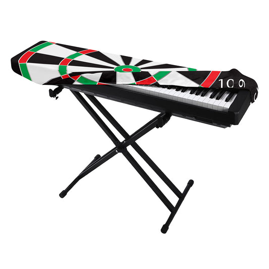 Classic Dartboard Print Piano Keyboard Cover