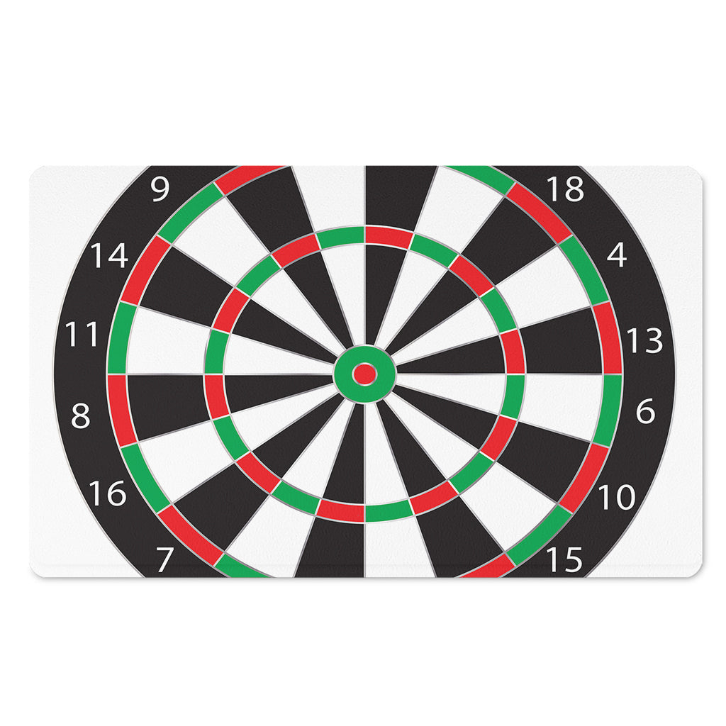 Classic Dartboard Print Polyester Doormat
