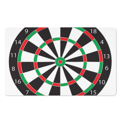Classic Dartboard Print Polyester Doormat