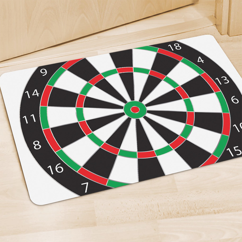 Classic Dartboard Print Polyester Doormat