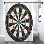 Classic Dartboard Print Premium Shower Curtain