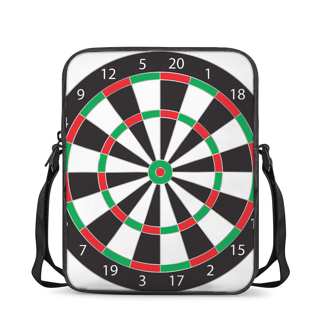 Classic Dartboard Print Rectangular Crossbody Bag