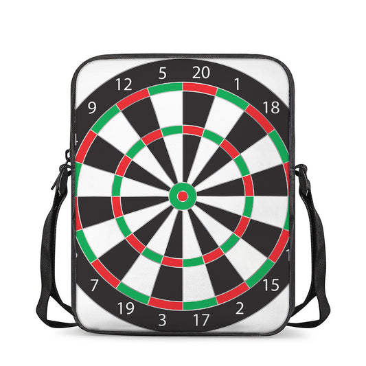 Classic Dartboard Print Rectangular Crossbody Bag