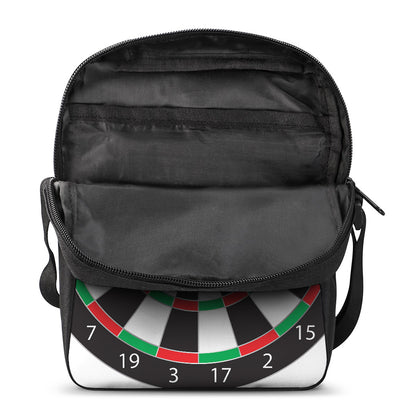Classic Dartboard Print Rectangular Crossbody Bag
