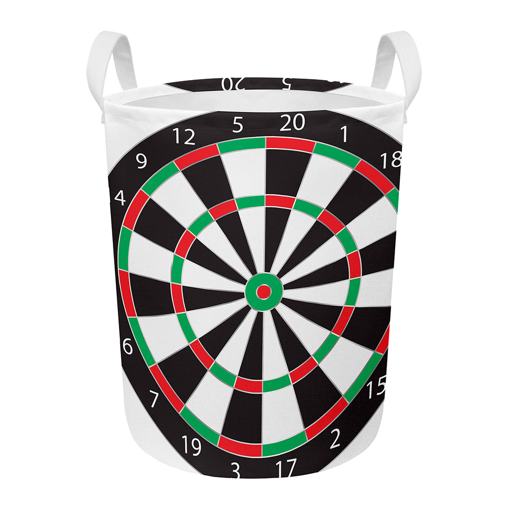Classic Dartboard Print Round Laundry Basket