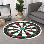 Classic Dartboard Print Round Rug
