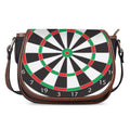 Classic Dartboard Print Saddle Bag