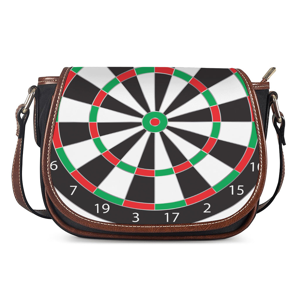 Classic Dartboard Print Saddle Bag