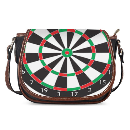 Classic Dartboard Print Saddle Bag