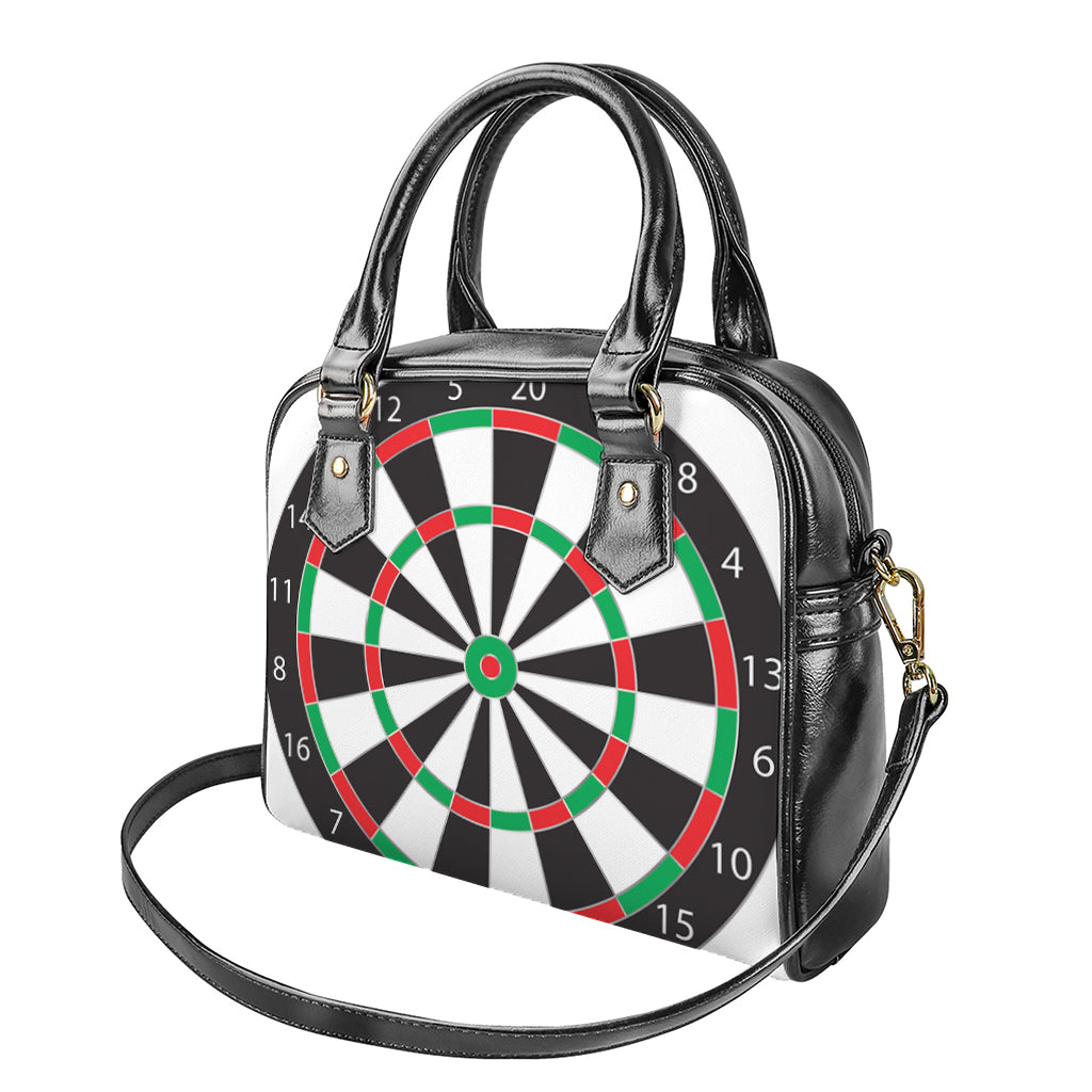 Classic Dartboard Print Shoulder Handbag