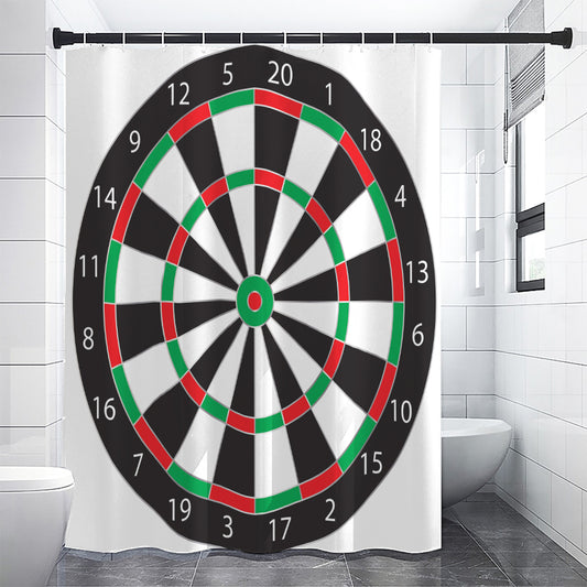 Classic Dartboard Print Shower Curtain