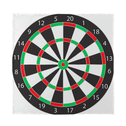 Classic Dartboard Print Silk Bandana