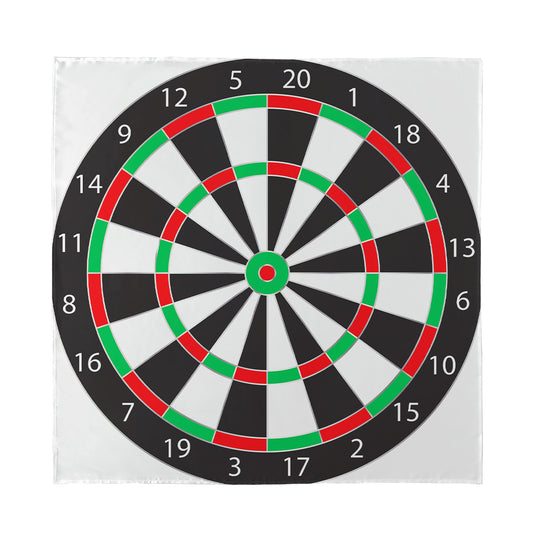 Classic Dartboard Print Silk Bandana
