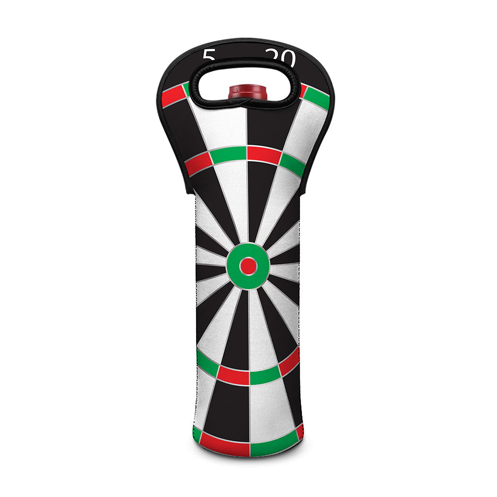 Classic Dartboard Print Single Neoprene Wine Tote