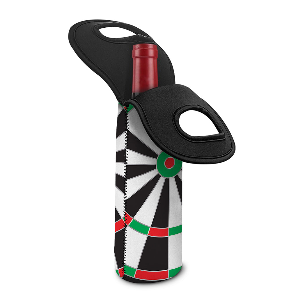 Classic Dartboard Print Single Neoprene Wine Tote