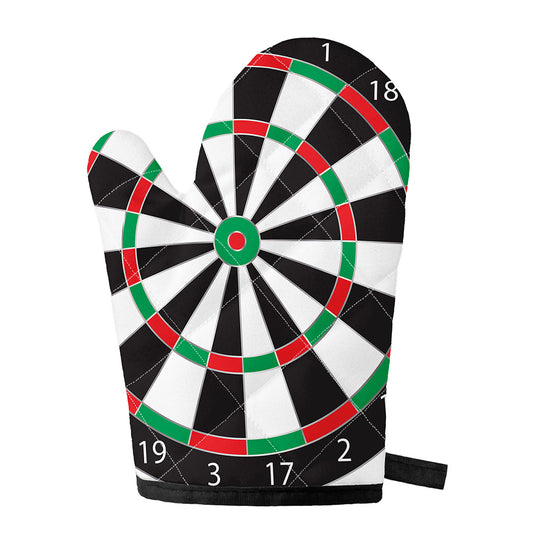 Classic Dartboard Print Single Oven Mitt