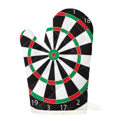 Classic Dartboard Print Single Oven Mitt