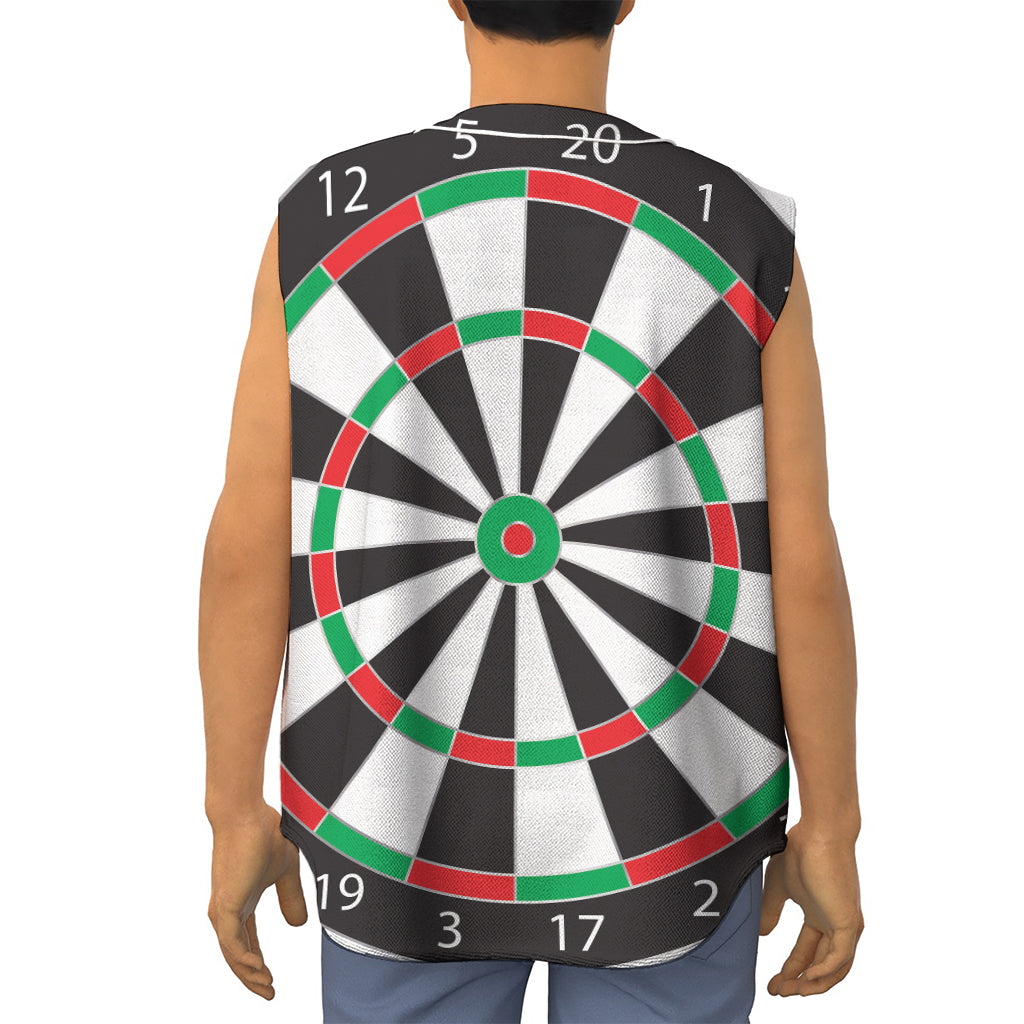 Classic Dartboard Print Sleeveless Baseball Jersey