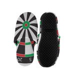 Classic Dartboard Print Slippers