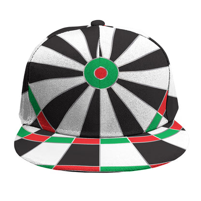 Classic Dartboard Print Snapback Cap
