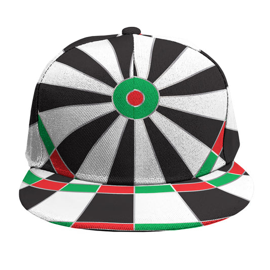 Classic Dartboard Print Snapback Cap