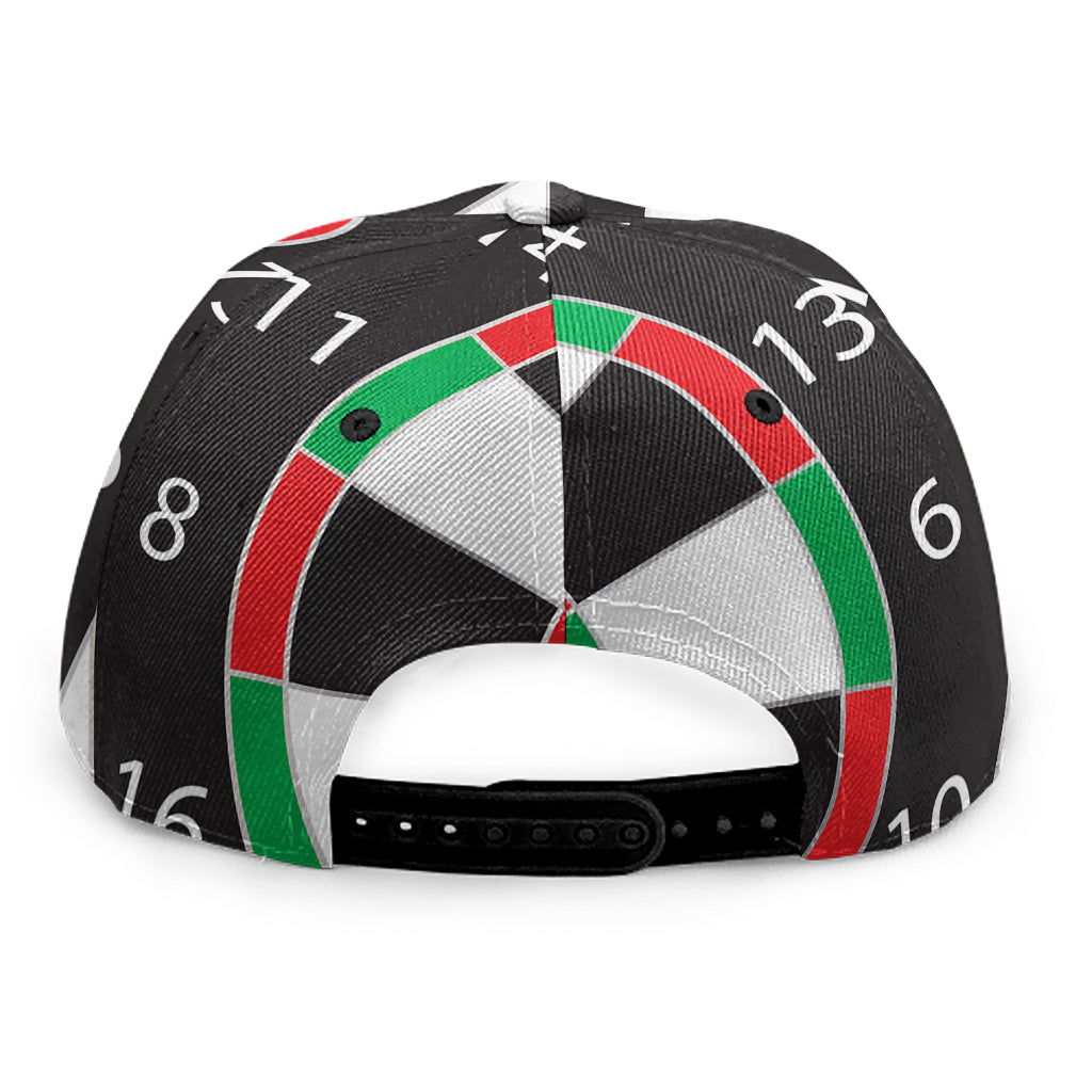 Classic Dartboard Print Snapback Cap