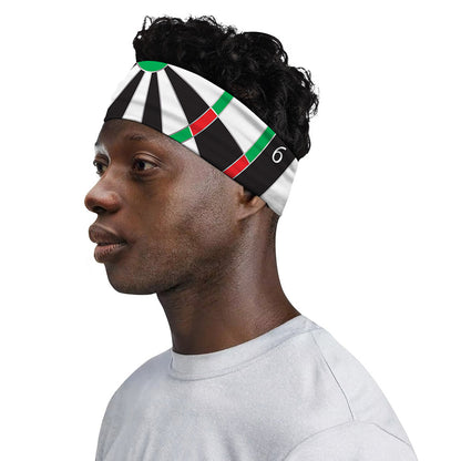 Classic Dartboard Print Sports Headband