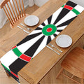 Classic Dartboard Print Table Runner