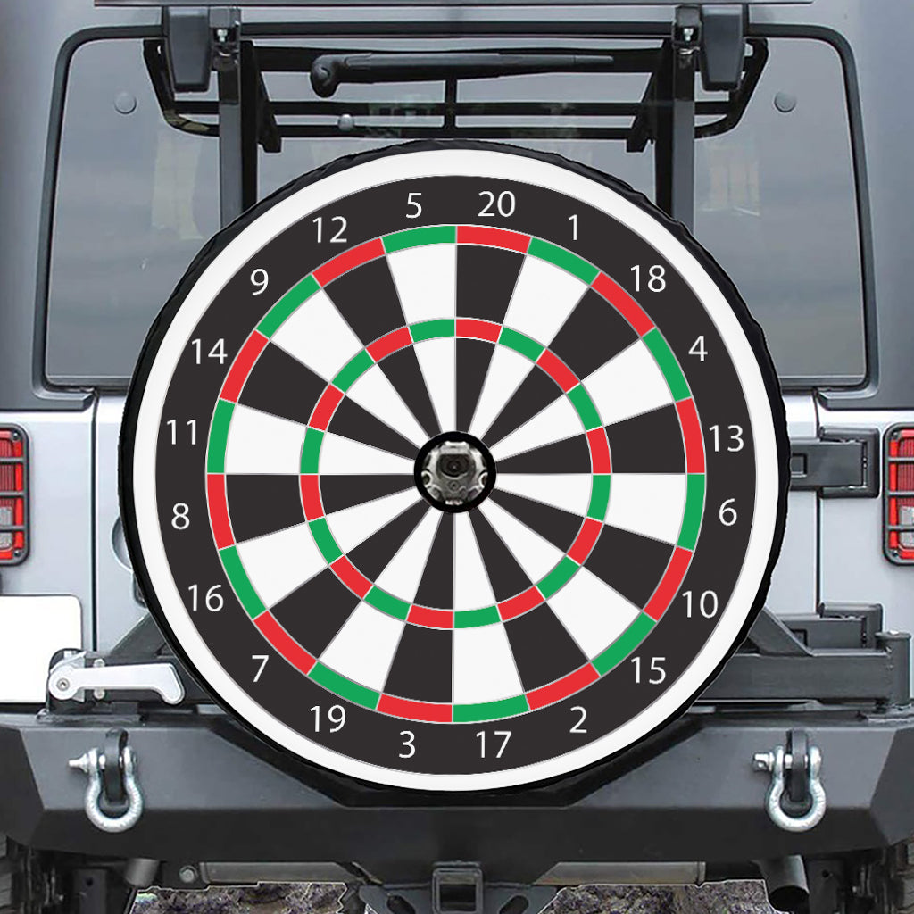 Classic Dartboard Print Tire Cover With Camera Hole