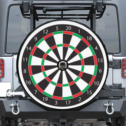 Classic Dartboard Print Tire Cover With Camera Hole