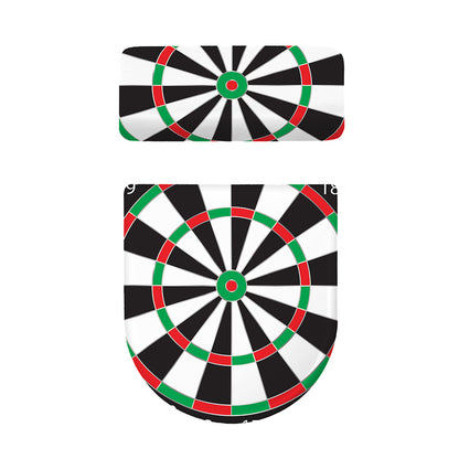 Classic Dartboard Print Toilet Lid And Tank Cover Set